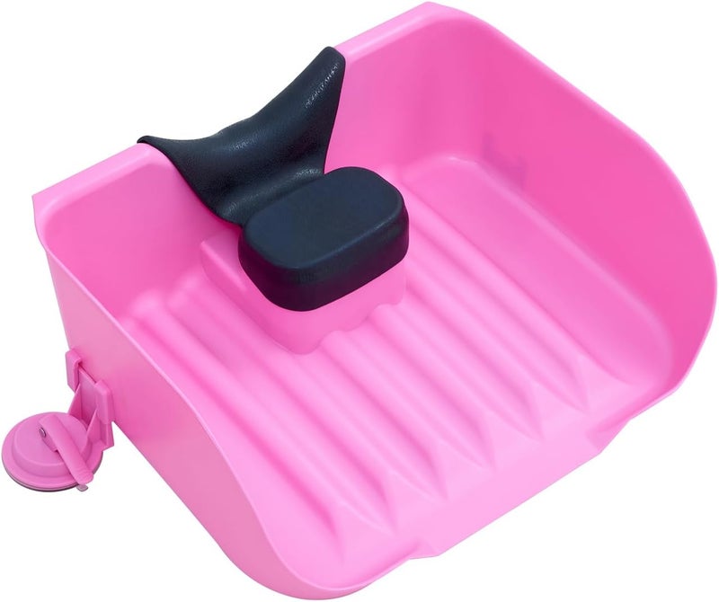 Nolasalon Portable Shampoo Basin for Kids, Baby, Children,Tear Free Hair Washing Basin Tray at Home (Pink) - Image 1